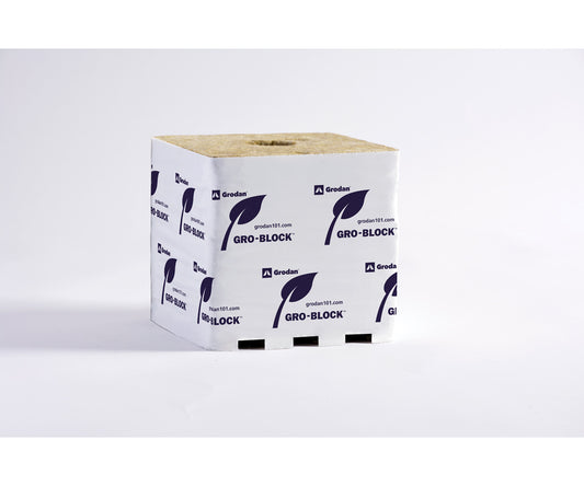 Grodan Improved Gro-Block, Hugo 6" x 6" x  6"", Case of 64