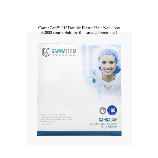 CannaCap™ 21" Double Elastic Hair Net - 2000 count