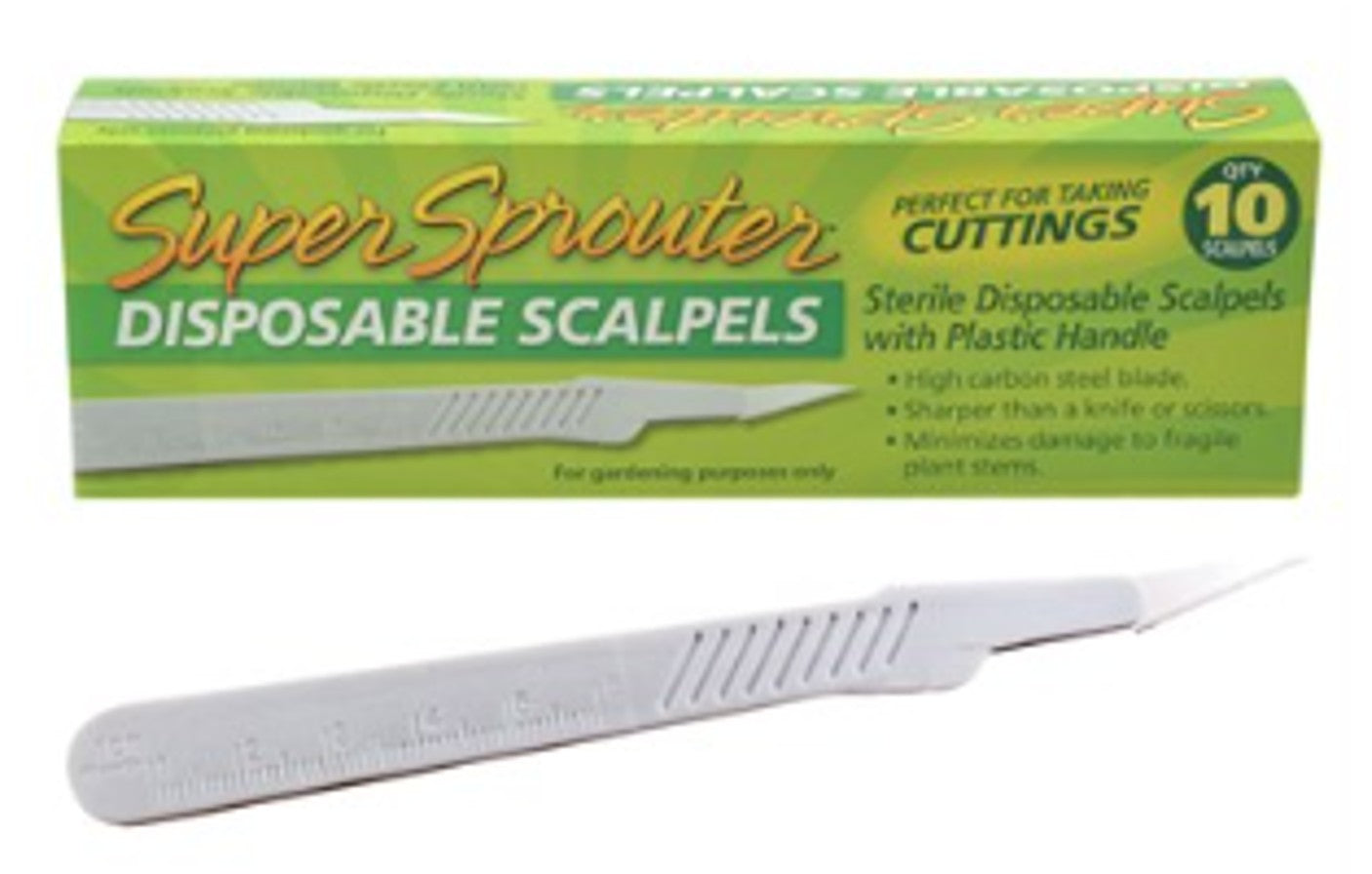Super Sprouter® Sterile Disposable Scalpel - Individually Wrapped Case of 10