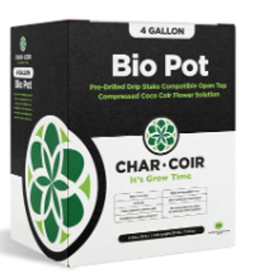 Char Coir BioPot, 4 Gallon, Case of 10