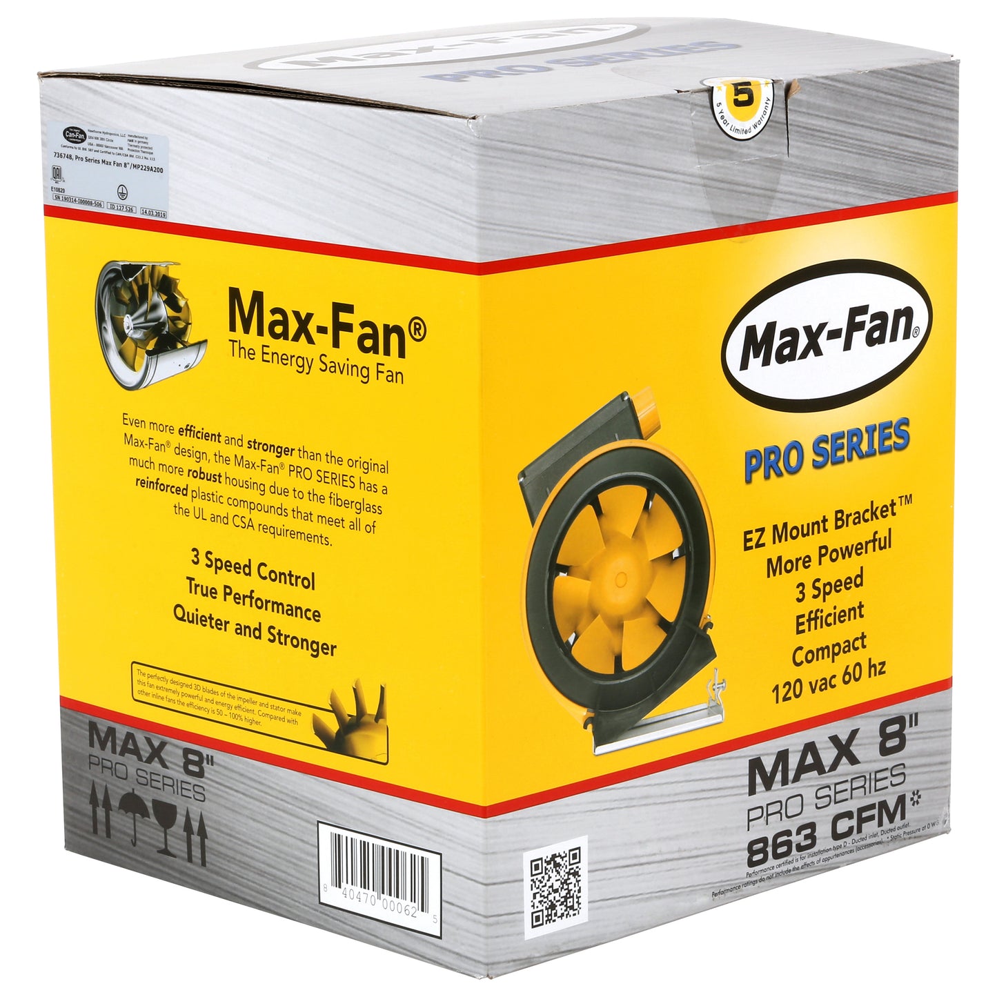 Can-Fan Max Fan Pro Series 8 in - 863 CFM