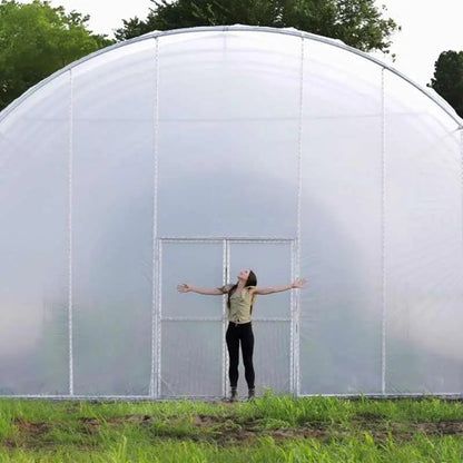 Greenhouse Kit:  30' ROUND ALL-METAL HOOP HOUSE KIT 20 ft Long