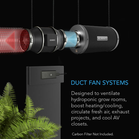 CLOUDLINE PRO S8, Quiet Inline Duct Fan System WITH SPEED CONTROLLER, 8-INCH