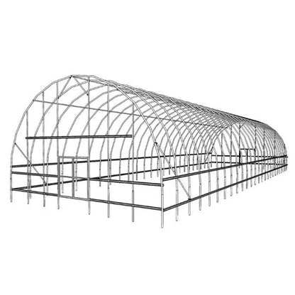 Greenhouse Kit:  30' ROUND ALL-METAL HOOP HOUSE KIT 20 ft Long