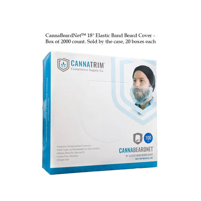 CannaBeardNet™ 18" Elastic Band Beard Cover - 2000 count
