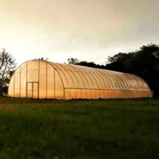 Greenhouse Kit:  30' ROUND ALL-METAL HOOP HOUSE KIT 20 ft Long